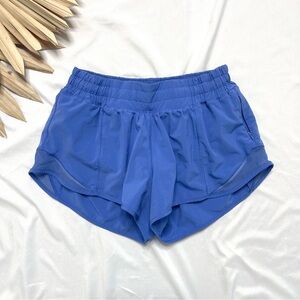 Lululemon Athletica Hotty Hot Low Rise Lined Wild Indigo 2.5” Gym Shorts Size 4